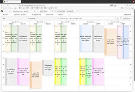 Logiciel de planning médico.